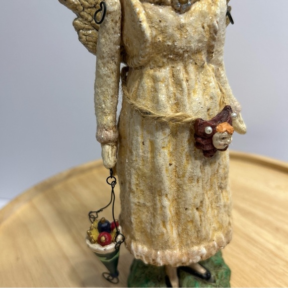RARE 10” Vintage Bethany Lowe Folk Art Primitive Farmhouse Angel EUC - Picture 8 of 10